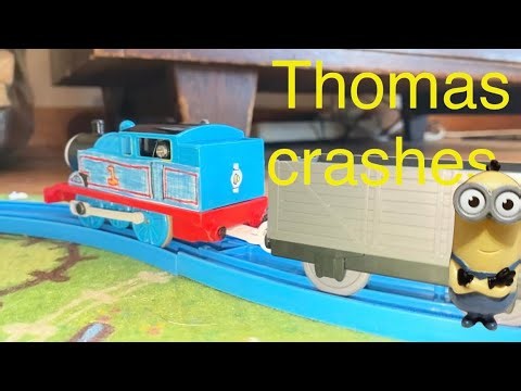 Thomas crashes (slow motion)