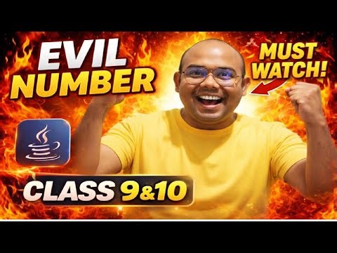 😈 Evil Number in Java 😱 | Class 9 & 10 Must-Watch | Loops Explained Simply