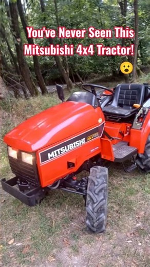 Ultra Rare Mitsubishi 4x4 Compact Tractor 🚜 Reverser + Diff Lock + Power Steering