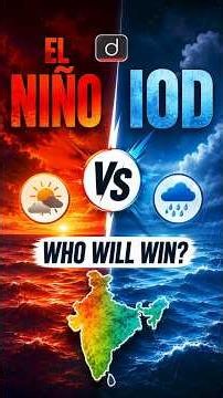 Indian Ocean Dipole | Monsoon | El Niño | Drishti IAS English #shorts #IOD #monsoon #elnino #imd