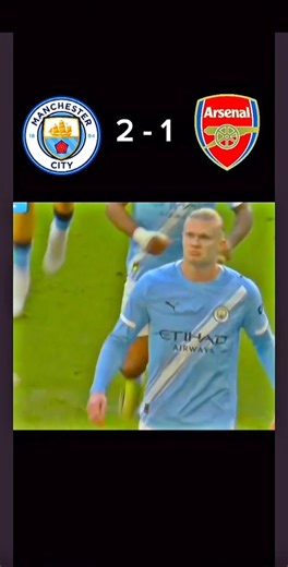 Man City EDGE Arsenal 2-1 🔥 #shorts #trending #highlights #epl #fypshorts #shortsfeed #viral