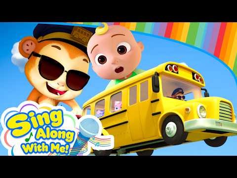 Wild Monkey Bus Ride! 🚌 | Wheels On the Bus | Sing Along With Me! | Kids Songs