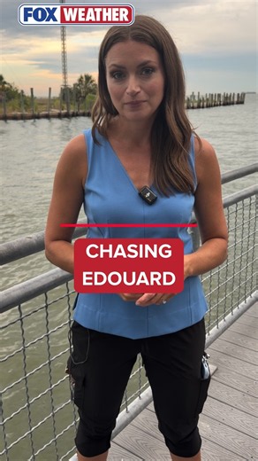 FOX Weather's Britta Merwin LIVE In Texas Ahead Of Tropical Storm Edouard's Landfall