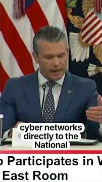 WATCH: Pete Hegseth Says Pentagon Is Sharing Intelligence to Disrupt Foreign Cyber Networks | AC1E