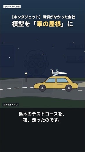 風洞がなかったホンダは、飛行機の模型を「車の屋根」に載せて測った【ホンダジェット】 #shorts