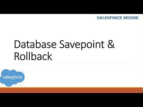 What is Database Savepoint and Rollback in Salesforce Apex?