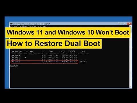 How to Restore Dual Boot - Missing Bootloader (UEFI / GPT)