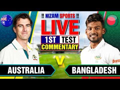 🔴Live: Australia vs Bangladesh | 1st Test | Live Cricket Score & Commentary
