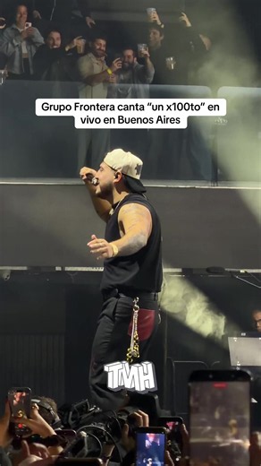 Grupo Frontera canta “un x100to” en vivo en Buenos Aires 🇦🇷