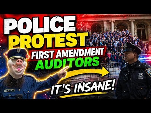 💥 POLICE Protest 1st Amendment Auditors! #NYCPD #NYSP #PIGS