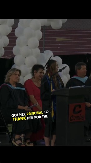 Girl's powerful graduation speech got her principal to thank her for the reminder... Beautiful ❤️