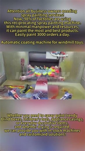 🚀Toy Windmill Painting Cutting-Edge Technology! 3000+ Units Per Day, Perfect Gradient Effects