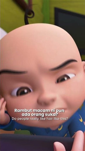 Siapa tahu kalau rambut serabut tu pun boleh jadi fesyen juga? 💇 #UpinIpin #LesCopaque
