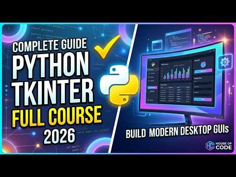 Python Tkinter Full Course (2026) - Build Desktop GUIs