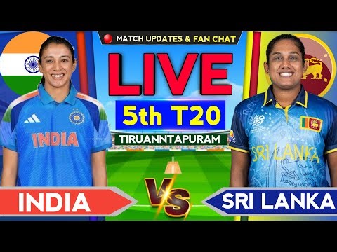 🔴LIVE - India vs Sri Lanka Womens 5th T20 | Cricket Live Score & Commentary | Ind vs SL 5th T20