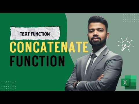 CONCATENATE Function in Excel | How to Merge First & Last Name? (Hindi)