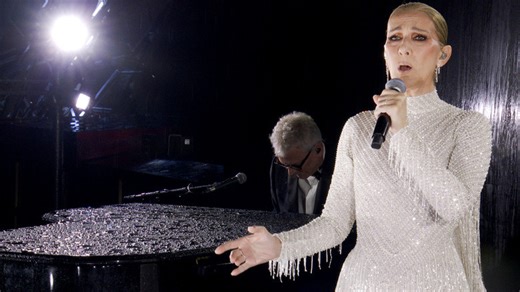 Céline Dion's custom gown for the Olympics opening ceremony had heads turning