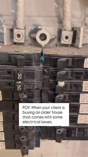 Home inspection #homeinspection #homeinspector #electrician #electrical #diy #oldhouse #electricity