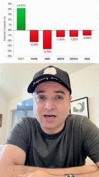 Why MSFT stock is up while other tech stocks are down #msft #tradingeducation #stockmarket #stocks