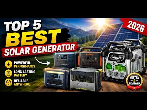 Top 5 Best Solar Generators 2026 | Best Portable Power Stations for Home & Camping