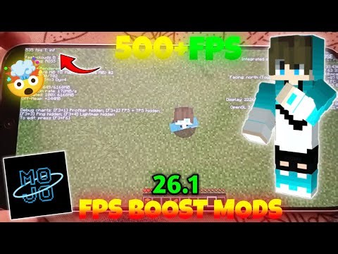 Minecraft 26.1 FPS Boost 🔥 500+ FPS 🤯 | Best FPS Boost Mods (Mojo Launcher) 