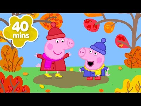 ¡Peppa Pig y George saltan en MUCHOS CHARCOS DE BARRO! 💦🍂 | Nuevos Episodios Completos