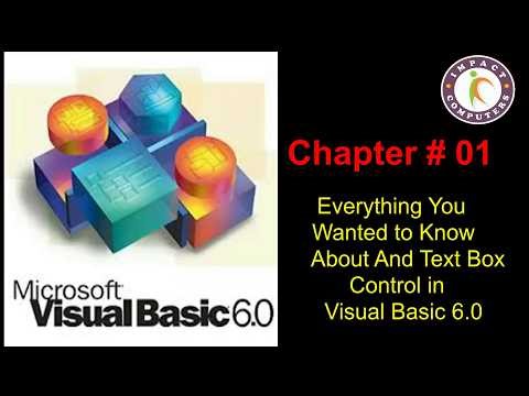 VB Programming # 01 Introduction of V.B 06 & Text Box Control in Visual Basic 6.0