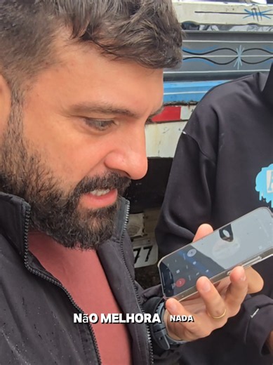 Minha esposa negociando carga enquanto eu estava na oficina