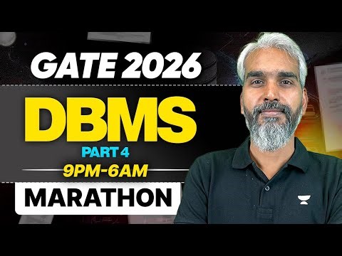 GATE 2026 DBMS PART 04🔥 | Complete DBMS in One Night (9PM–6AM) | Vishal Rawtiya Sir