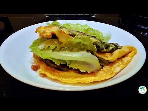 Lettuce Egg Crepe: Breakfast Easy to prepare and healthy #cookingtips #cooking #asmr