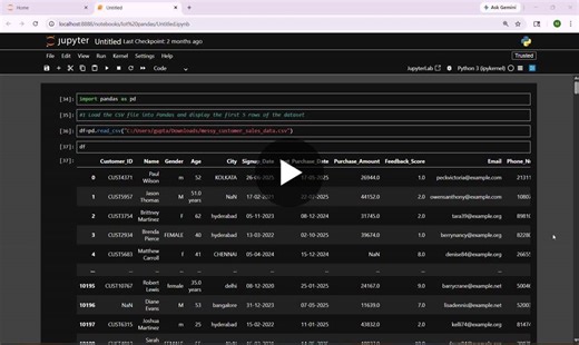 #python #pandas #numpy #dataanalysis #dataanalytics #learningbydoing #coding | Muskan Gupta