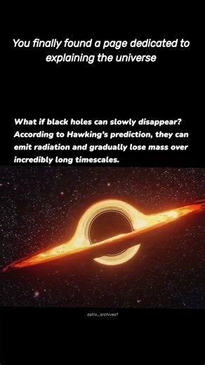 What if black holes vanish? 🕳️