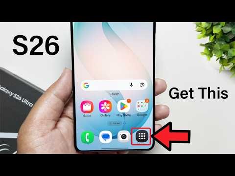 Samsung Galaxy S26 / S26+ / S26 Ultra : How to Get App Screen Button on Home Screen Samsung