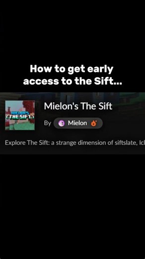 How To Get Early Access To The Sift 👀 #minecraft #shorts