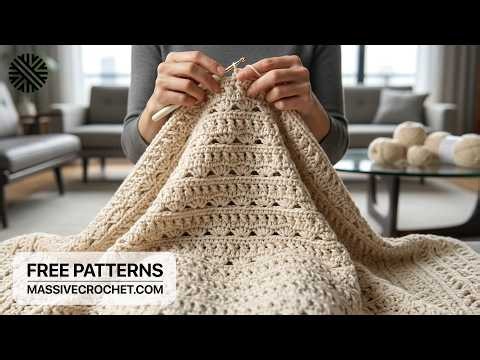 TRULY UNIQUE & VERY EASY Crochet Pattern for Beginners! Crochet Stitch for Baby Blanket, Bag & Scarf