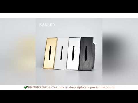 SANDIY LED Staircase Light Alluminum Wall Lamp Recessed Night Lights for Ladder Hallway Corridor Kit