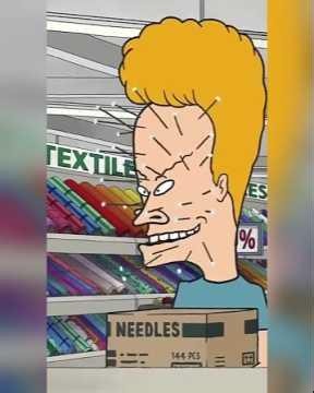 "Beavis and Butt-Head Funny Moments Needle Shop Chaos | Hilarious Cartoon Shorts #shorts"