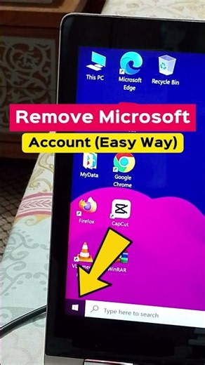 How To Remove Microsoft Account from Windows 10 in Seconds! #Shorts