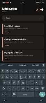 Notes App UI Assignment in React Native | Expo SDK 55 | Dark Light Mode | Prashant Saini