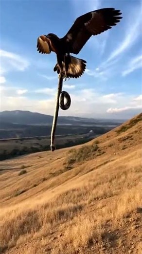 Eagle vs python: sky rescue fight