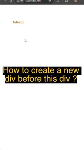 How to create a new div 👀