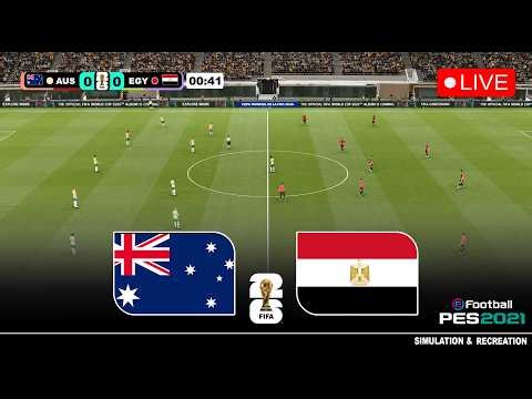 مباراة أستراليا ضد مصر بث مباشر Australia vs Egypt live stream | محاكاة لعبة فيديو eFootball™ game