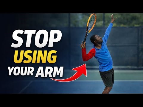 Stop Using Your Arm To Serve! (Do THIS For Easy Power)