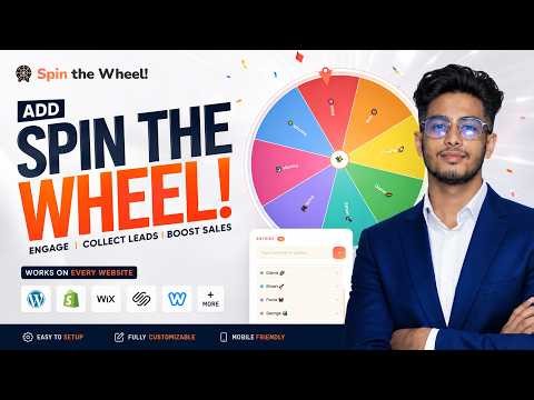 Fun with Spin the Wheel! Game on any website || Asmot Academy jishaansinghal