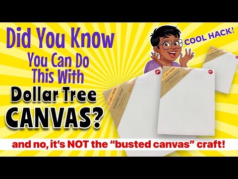 EVERYONE SHOULD TRY THIS!! Easy Dollar Tree Canvas HACK!