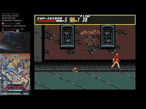 Streets of Rage (Mega Drive, PAL) Blaze, Hardest, 1cc playthrough (original hardware)