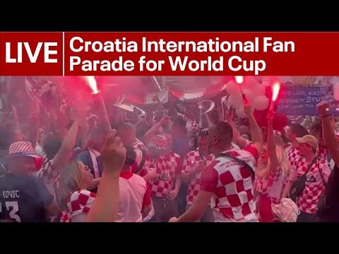LIVE: Croatia International Fan Parade for World Cup