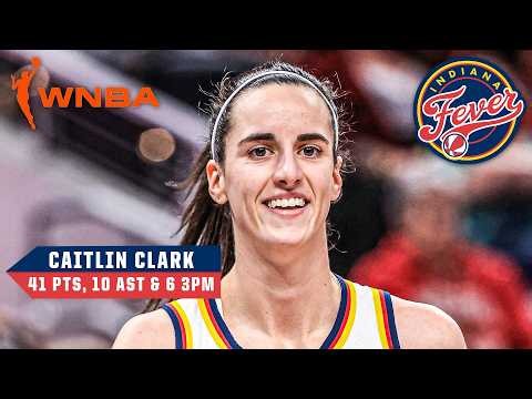 CAITLIN CLARK HISTORIC NIGHT 🤩 NEW CAREER HIGH & FASTEST PLAYER TO 200 CAREER 3PM | WNBA on ESPN