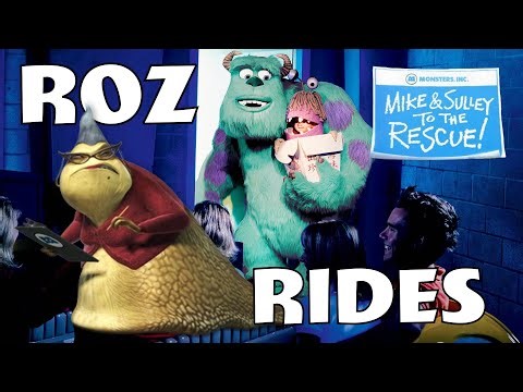 Roz Rides Monsters Inc Ride