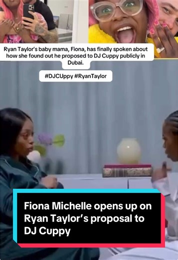 Fiona Michelle Reveals Reaction to Ryan Taylor's Proposal to DJ Cuppy